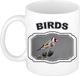 Bellatio Decorations Shoppartners Bv Dierenliefhebber Putter Vogel Mok 300 ml - Keramiek - Wit