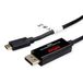Roline USB Type C - DisplayPort, v1.2, bidirectionele adapterkabel, M/M, 2 m