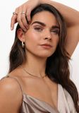 Notre-V Ring Round Strass Sieraden Dames - Goudkleurig - Maat ONESIZE
