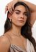Notre-V Ring Round Strass Sieraden Dames - Goudkleurig - Maat ONESIZE