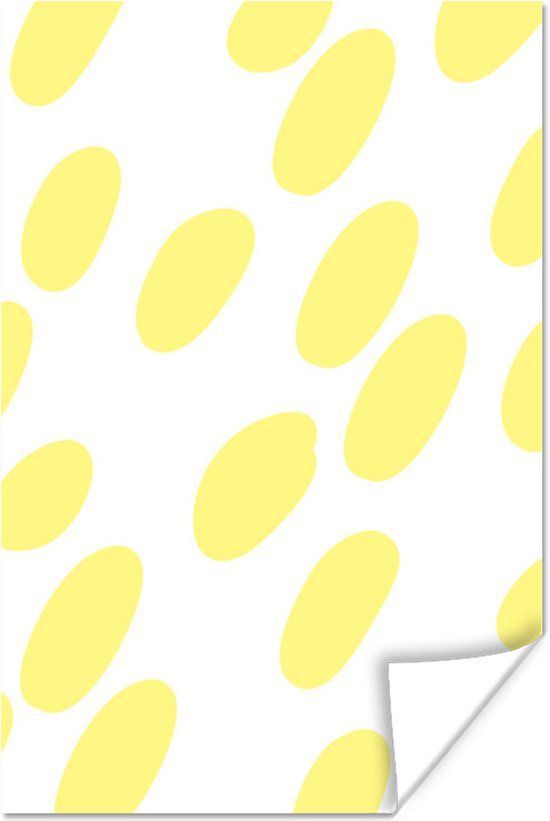 PosterMonkey Poster - Gele stippen - 40x60 cm