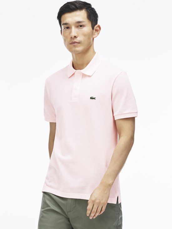 Lacoste Polo Piqué - Slim fit - Licht Rose - Maat 7 XXL