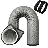 Merkloos Airconditioningslang Hoes voor Airconditioningslang 150x53 cm met Klittenbandsluiting