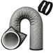 Merkloos Airconditioningslang Hoes voor Airconditioningslang 150x53 cm met Klittenbandsluiting