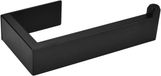 Unyqoos® Porte-rouleau adhésif sans perçage – Acier inoxydable 304, noir mat, pour salle de bain et toilettes