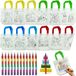 12 sacs de graffitis DIY pour enfants et 12 craies empilables (7 couleurs en 1), sets de couleurs