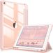 Fintie Hybride Hoes Compatibel met iPad 6e Generatie (2018) / 5e Gen (2017) 9,7 inch - Schokbestendige Afdekking met Transparant Harde Schaal Achterkant Beschermhoes Penhouder, (Roségoud)