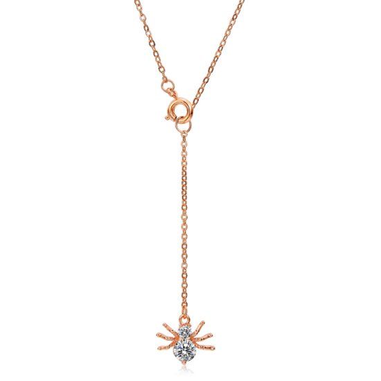 Cilla Jewels ketting Spider rosegoud Verguld