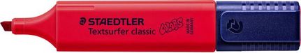 STAEDTLER Textsurfer Classic Markeerstift Rood - 10 Stuks