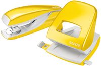 Leitz Nexxt WOW agrafeuse- et perforatrice-set - jaune-métallique