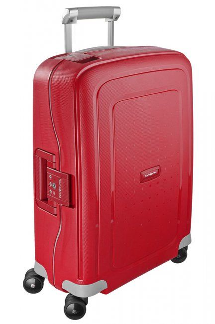Samsonite S'CURE SPINNER 55/20 Handbagage - Rood - Hardcase Koffer met TSA Slot - 34L