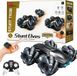 Benza RC Stuntauto Zwart/Blauw – 360° Rotatie & Drift – Met Afstandsbediening en Handgebaar Controller – Dubbelzijdige 4WD Stunt Car – All Terrain RC Auto met LED Verlichting – Vanaf 6 Jaar