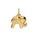 Lucardi Dames Stalen goldplated bedel olifant Hanger Staal Goudkleurig