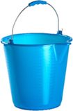 Plasticforte kunststof schoonmaak emmer - met schenktuit - blauw - 12 liter