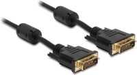 Delock Kabel DVI 24+1 Stecker zu Stecker 3 m Zwart