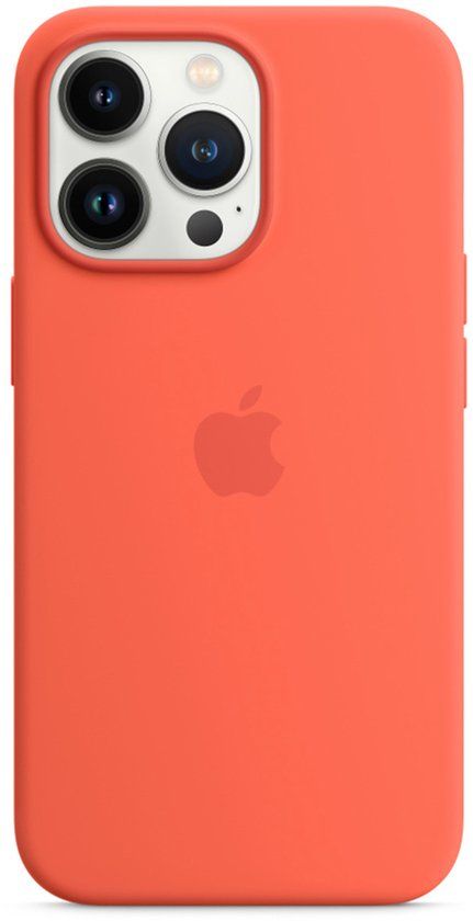 Apple Silicone Backcover MagSafe voor de Apple iPhone 13 Pro - Nectarine