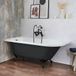 Hudson Reed Baignoire îlot demi-ronde Classique 168,5cm x 75cm - Dark Charcoal (Gris), avec pieds de baignoire noirs | Oxford