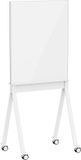 SpeaKa Professional Glazen magneetbord SP-SMW-001 (b x h) 760 mm x 959 mm Wit Incl. magneten Vierarmige voet met 4 wieltjes