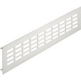 Häfele Grille de ventilation H3623 carrée couleur inox Grille de radiateur aluminium, 500 x 60 mm