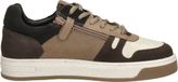 Cruyff Junior Trophy Mid Sneakers Jongens Leer Bruin Maat 38
