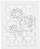 Creativ Company CC Colour-in Canvas, Roses, D. 1,6 cm, size 24x30 cm, 360 g, 1 pc