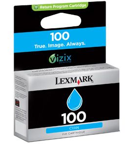 Lexmark 100 Cyaan Return Program Inktcartridge