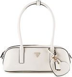 GUESS Isobel Small Shoulder Satchel White