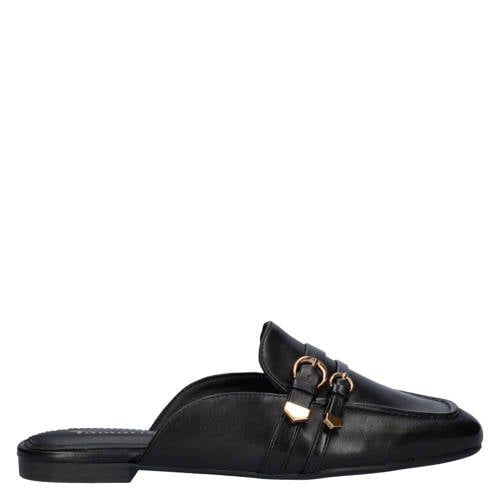 Tamaris Imitatieleren Slippers Zwart