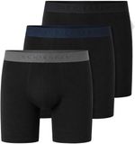 Schiesser 3PACK Long-Shorts - 95/5 Multipacks - Onderbroek Heren zwart