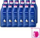 Nivea 12 x Lait pour le corps - 400 ml - Peau sèche à très sèche - Huile d'amande douce