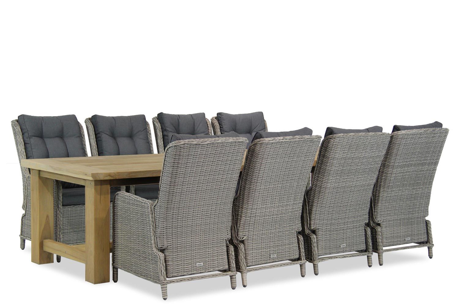 Garden Collections Kingston/Fourmile 300 cm dining tuinset 9-delig - 7423600922986