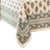 Elrene Home Fashions Nomad Winter Block Print Kerstmis/Holiday Rechthoek Wrinkle Resistant Tafelkleed, 60 inch x 144 inch