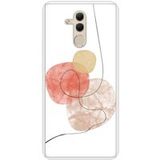 One line Rood Beschermende siliconen case compatibel met Mate 20 Lite