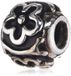 Pasionista Unisex kralen met bloemenpatroon 925 sterling zilver 607573