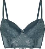 Hunkemöller Padded Underwired Longline Bra Viktoria Blauw