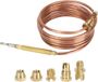 Merkloos Buitenhaard Temperatuur Sensor Probe voor Gasverwarming met Moeren - 59 inch