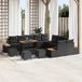 Prolenta Maison Exclusive - Tuinset met 14 delen, zwarte polyrotan loungeset