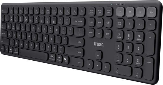 Trust Vaiya RF-draadloos + Bluetooth Spaans QWERTY Zwart