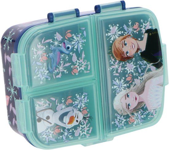 STOR Disney's Frozen Kinderlunchbox – Broodtrommel met 4 vakken