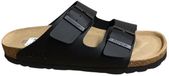 Rohde Heren Slides Leer Zwart Maat 39