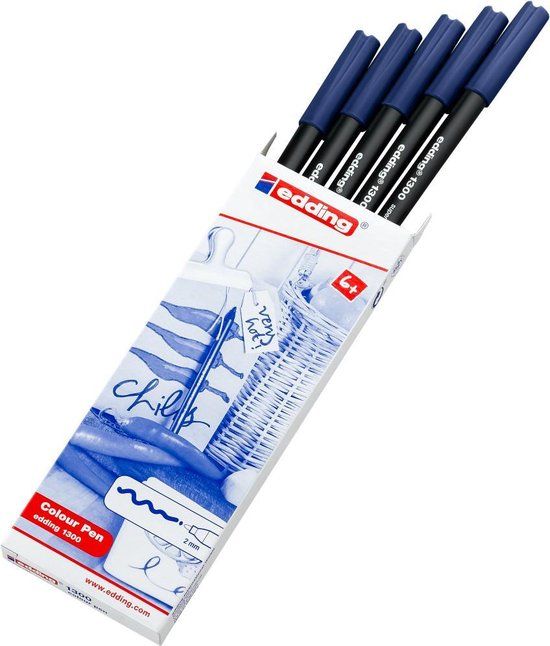 Edding 1300 viltstift staalblauw