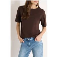 Cecil Shirt in effen kleur Macchiato Brown M