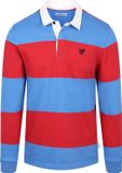 McGregor Rugbyshirt Streep Blauw Rood - Maat M - Heren