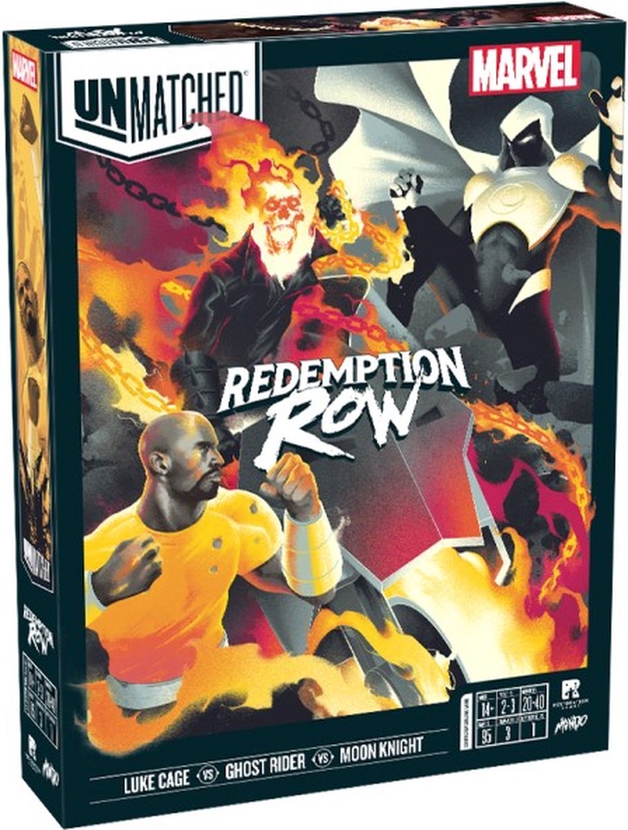 Restoration Games Unmatched Marvel Redemption Row