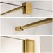 Fortifura Galeria profielset 200cm + stabilisatiestang 120cm - PVD - geborsteld messing (goud)