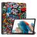 Samsung Étui à Rabat Smart Galaxy Tab A9 Série Tri-Fold Graffiti