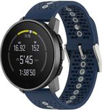 Strap-it Siliconen Smartwatch bandje Geschikt voor Suunto 9 Peak - Blauw/Grijs