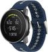 Strap-it Siliconen Smartwatch bandje Geschikt voor Suunto 9 Peak - Blauw/Grijs