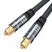 BlueRigger Digitale optische audio Toslink-kabel (5 m, glasvezel, aluminium schaal, 24K verguld) - compatibel met thuisbioscoop, soundbar, tv, Xbox, Playstation PS5, PS4 - Premium Series