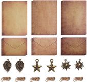 Allecto Plus - Set van 30 enveloppen kraftpapier vintage
